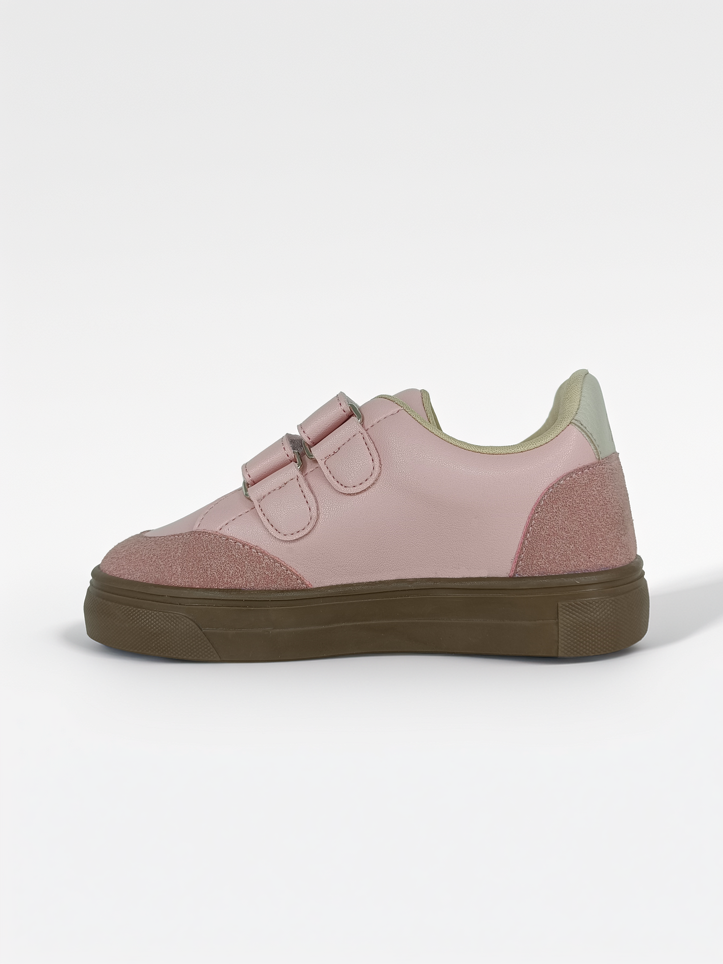 Hones Ortopedik Cırtlı Günlük Kız Çocuk Sneaker Ayakkabısı 21-35 Numara Pudra