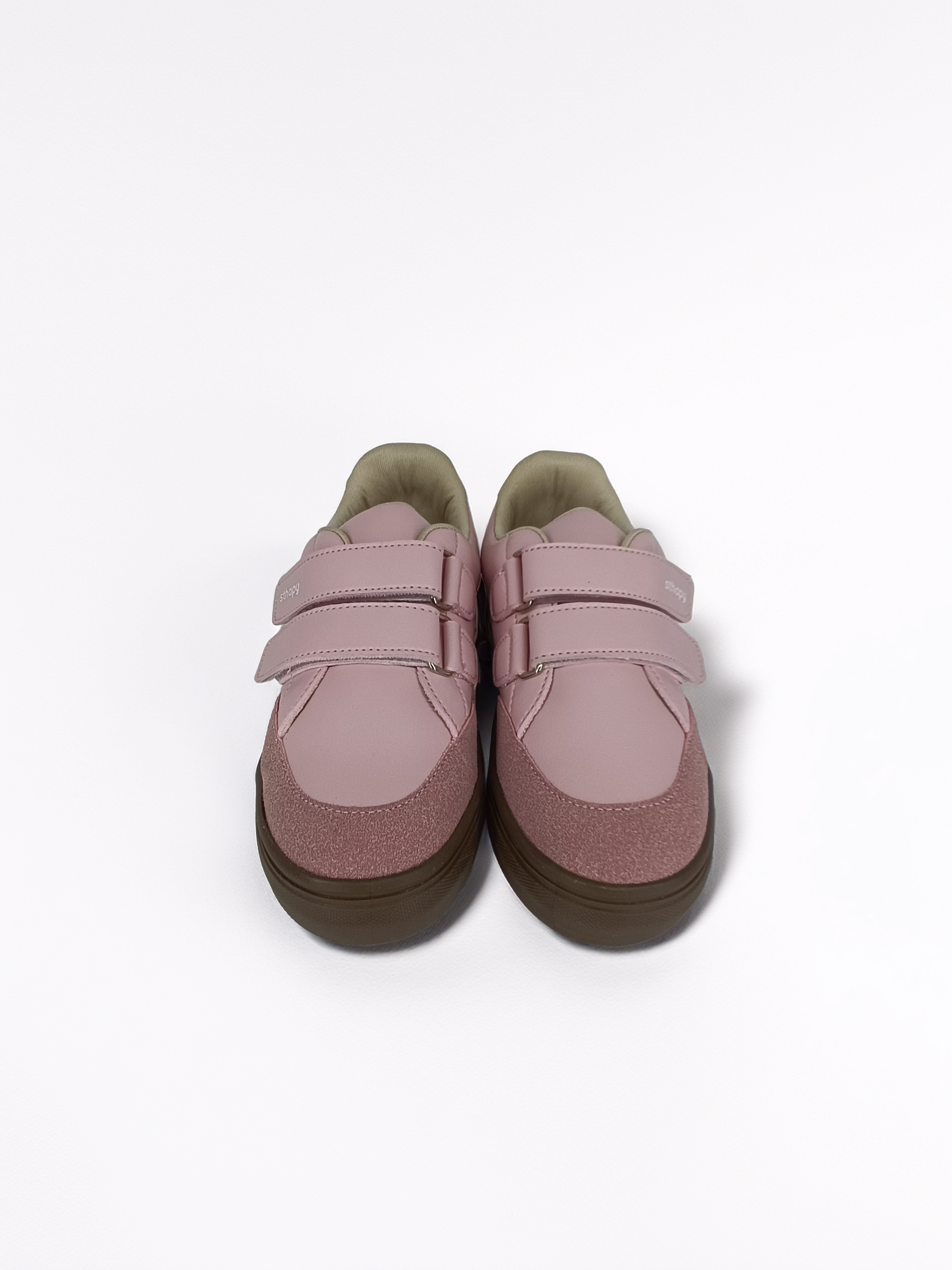 Hones Ortopedik Cırtlı Günlük Kız Çocuk Sneaker Ayakkabısı 21-35 Numara Pudra