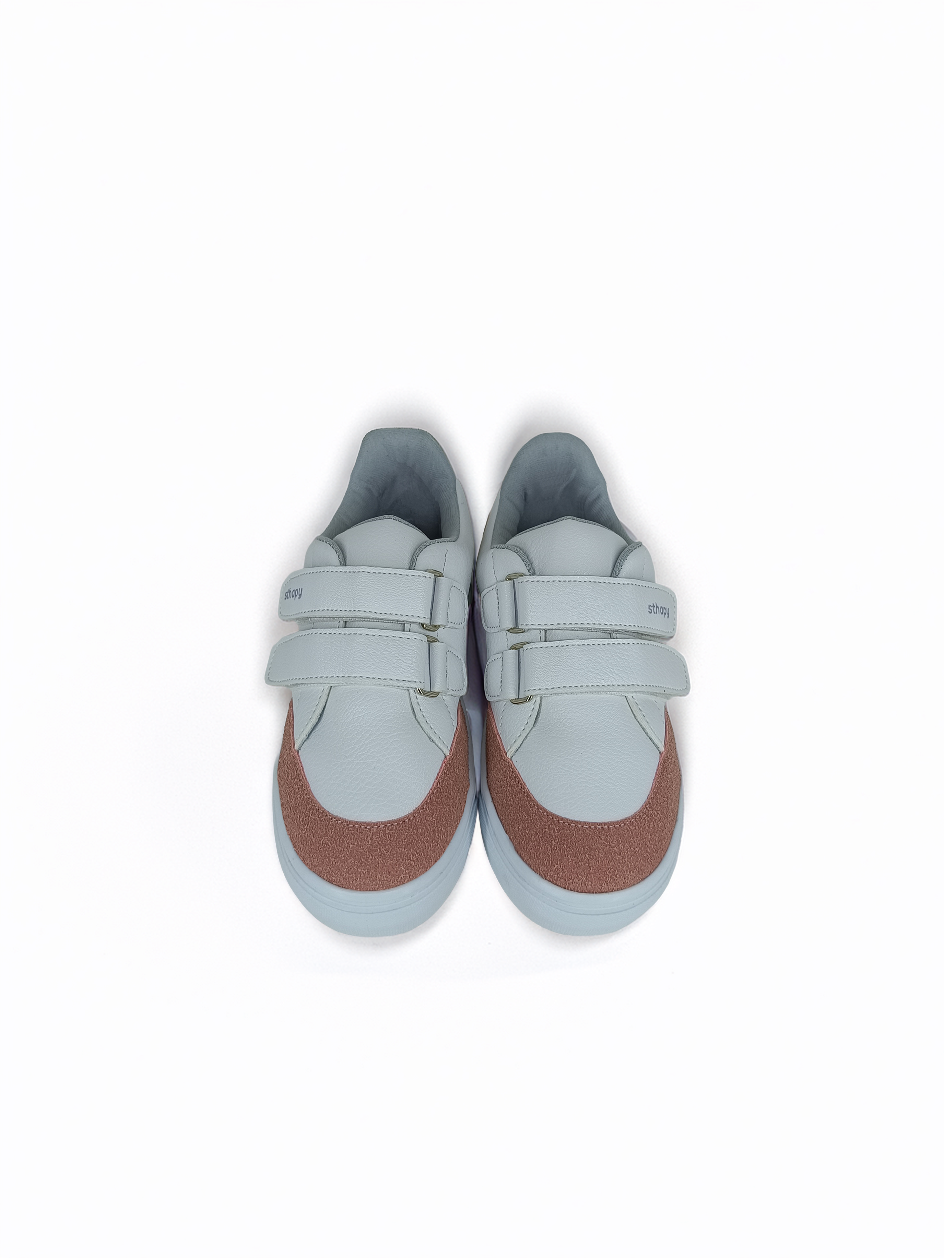 Hones Ortopedik Cırtlı Günlük Kız Çocuk Sneaker Ayakkabısı 21-35 Numara Beyaz-Pudra