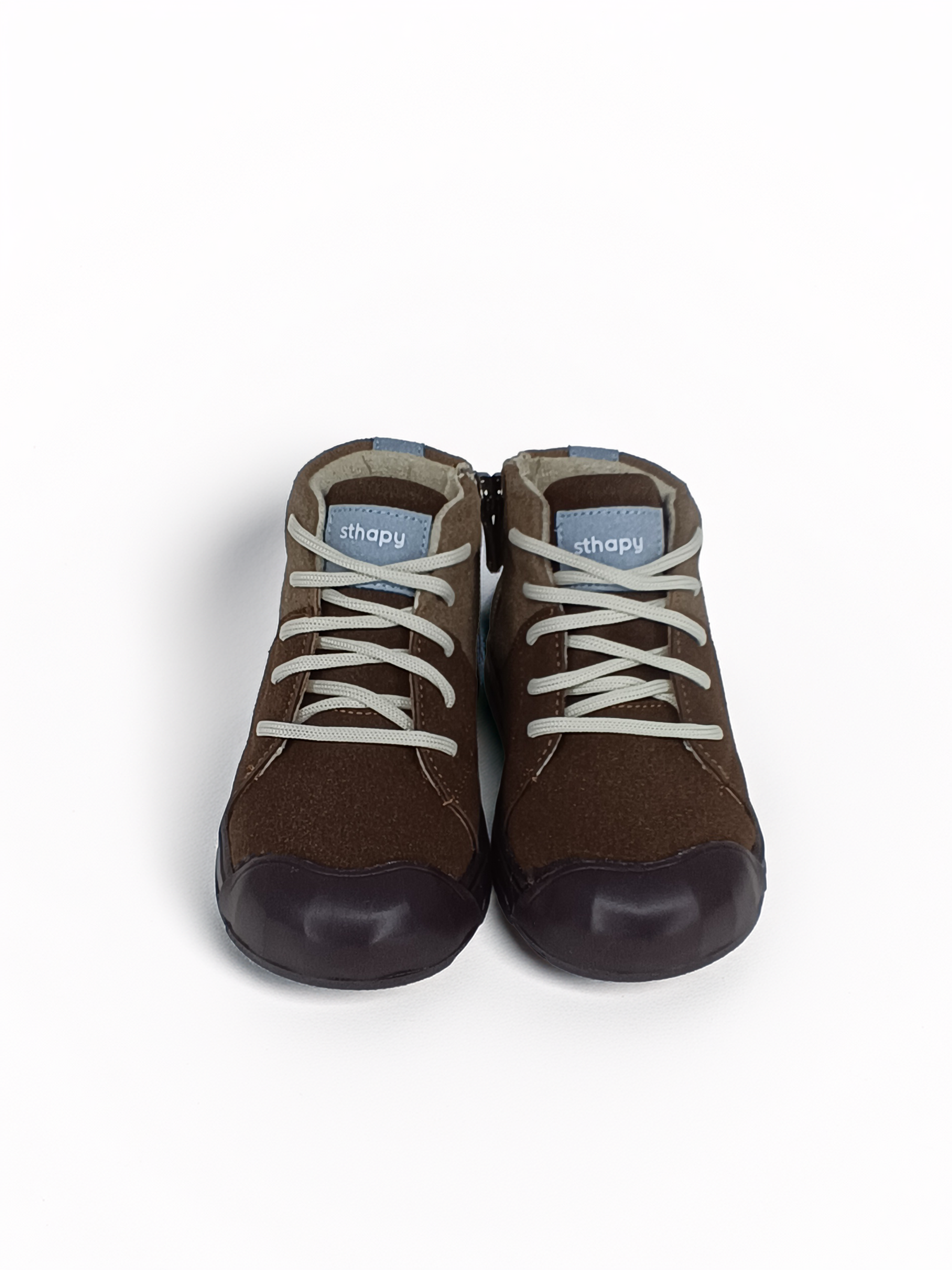 Tundra Ortopedik Fermuar-Bağcıklı Kız-Erkek Çocuk Bot Ayakkabı 21-30 Numara Kahverengi