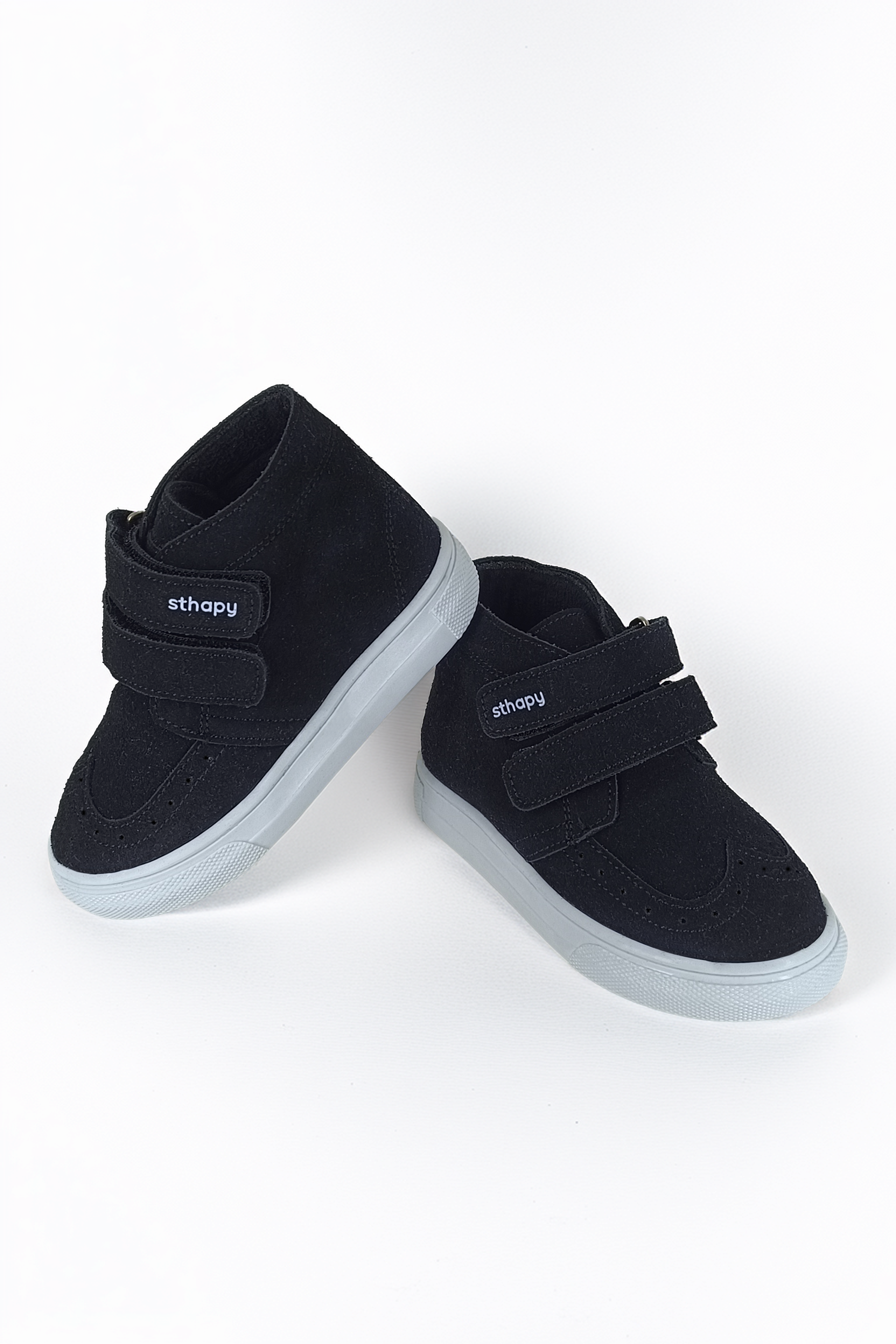 Meldin Ortopedik Cırtlı Kız-Erkek Çocuk Kışlık Bot Ayakkabı 21-30 Numara Siyah