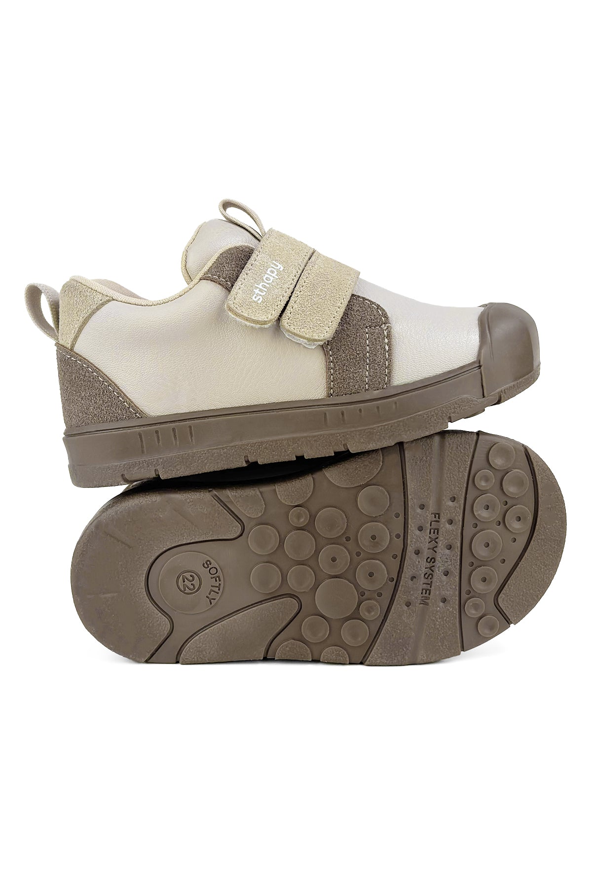 Raphael Ortopedik Cırtlı Kız-Erkek İlk Adım Çocuk Ayakkabısı 19-25 Numara Bej