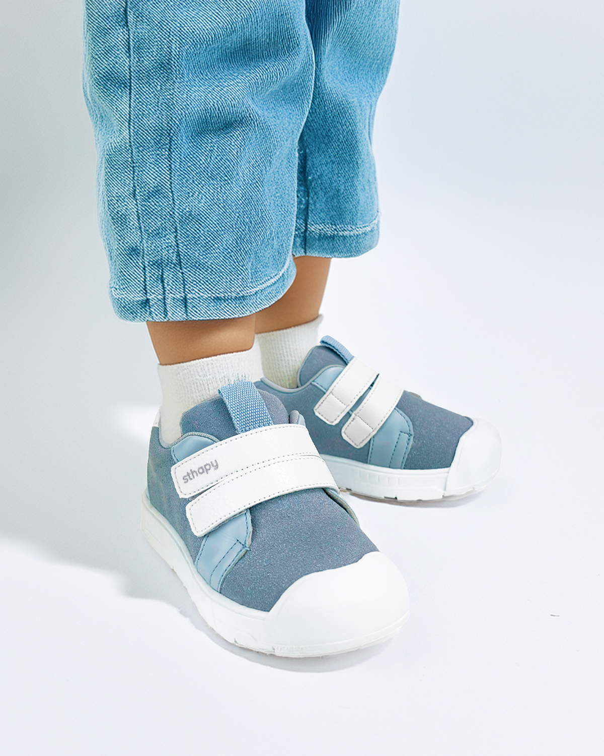 Raphael Ortopedik Cırtlı Kız-Erkek İlk Adım Çocuk Ayakkabısı 19-25 Numara Mavi