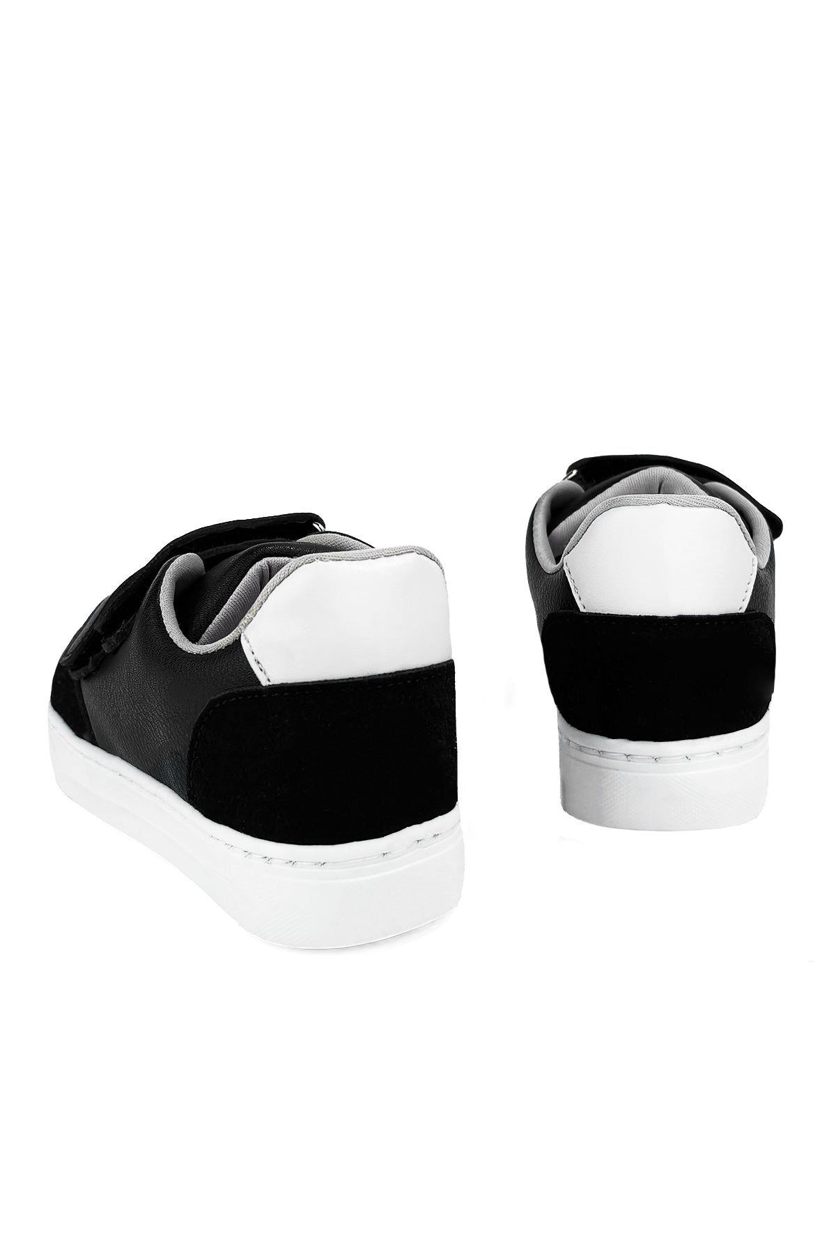 Hones Ortopedik Cırtlı Günlük Çocuk Siyah Sneaker Ayakkabısı 21-35 Numara Siyah